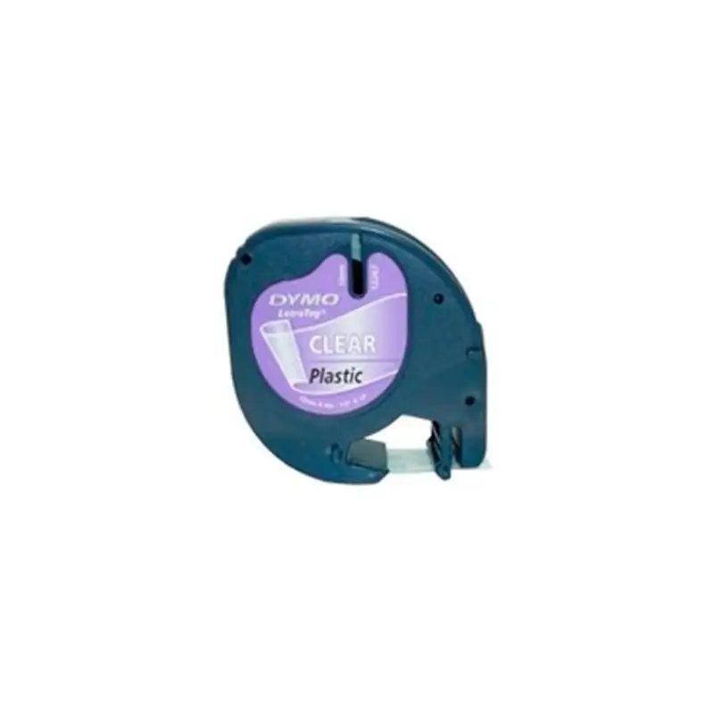 (S0721530) DYMO CINTA 12267 - NEGRO SOBRE TRANSPARENTE - 12MMX4M - PLÁSTICO - ROTULADORA LETRATAG