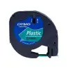 (S0721640) DYMO CINTA 91204 - NEGRO SOBRE VERDE - 12MMX4M - PLÁSTICO - ROTULADORA LETRATAG
