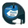 (S0721660) DYMO CINTA 91201 - NEGRO SOBRE BLANCO - 12MMX4M - PLÁSTICO. ROTULADORA LETRATAG