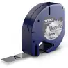 (S0721730) DYMO CINTA 91208 - NEGRO SOBRE PLATA METALIZADA - 12MMX4M - PLÁSTICO - ROTULADORA LETRATAG