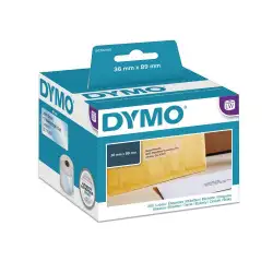 (S0722410) DYMO ETIQUETAS DE DIRECCIÓN  - PLÁSTICO TRANSPARENTE - 89X36MM - ROTULADORA LABELWRITER (1ROLLO 260UD)