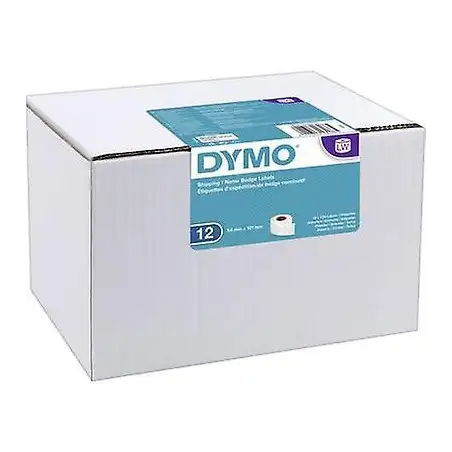 (S0722420) DYMO ETIQUETAS DE ENVÍO - BLANCO - 54X101MM - ROTULADORA LABELWRITER - PACK 12 ROLLOS