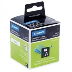 (S0722460) DYMO ETIQUETAS DE TRANSFERENCIA TÉRMICA 99017- BLANCO - 50X12MM - ETIQUETAS CARPETAS COLGANTES - ROTULADORA LABEL ...
