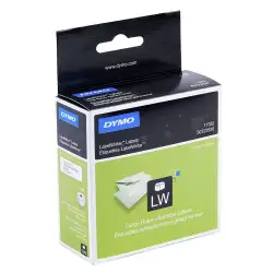 (S0722520) DYMO ETIQUETAS DE TRANSFERENCIA TERMICA 11352 - NEGRO SOBRE FONDO BLANCO - 25X54MM - ETIQUETAS GRANDES DE DIRECCIÓ...