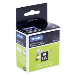 (S0722530) DYMO ETIQUETAS DE TRANSFERENCIA TERMICA 11353 - NEGRO SOBRE BLANCO - 13X25MM - ETIQUETAS MULTIUSOS AUTOADHESIVAS -...