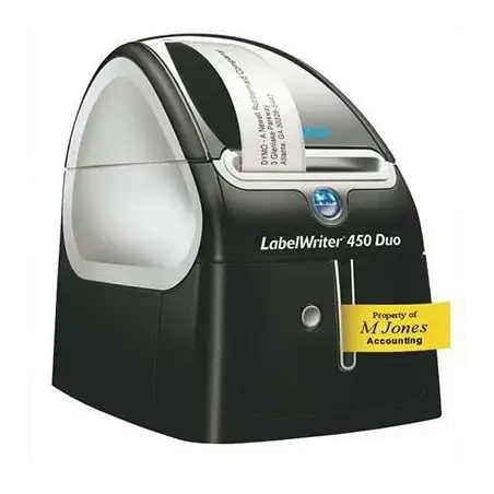 (S0838920) DYMO ROTULADORA ELECTRÓNICA LABELWRITER 450 DUO - NEGRO - PLATA