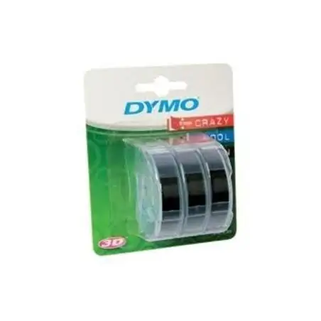 (S0847730) DYMO CINTA TRADICIONAL 84773 - NEGRO - 9MMX3M - BLISTER 3 UDS