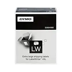 (S0904980) DYMO ETIQUETAS DE TRANSFERENCIA TERMICA - NEGRO SOBRE BLANCO - 104X159MM - ETIQUETAS EXTRAGRANDES - LABER WRITER  ...