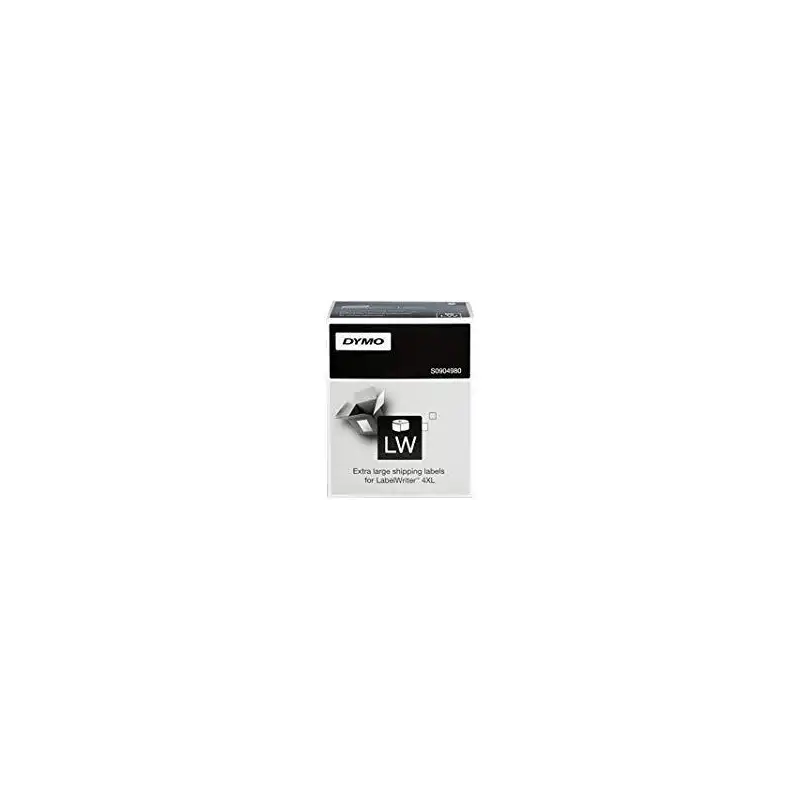 (S0904980) DYMO ETIQUETAS DE TRANSFERENCIA TERMICA - NEGRO SOBRE BLANCO - 104X159MM - ETIQUETAS EXTRAGRANDES - LABER WRITER  ...