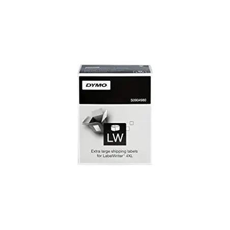 (S0904980) DYMO ETIQUETAS DE TRANSFERENCIA TERMICA - NEGRO SOBRE BLANCO - 104X159MM - ETIQUETAS EXTRAGRANDES - LABER WRITER  ...
