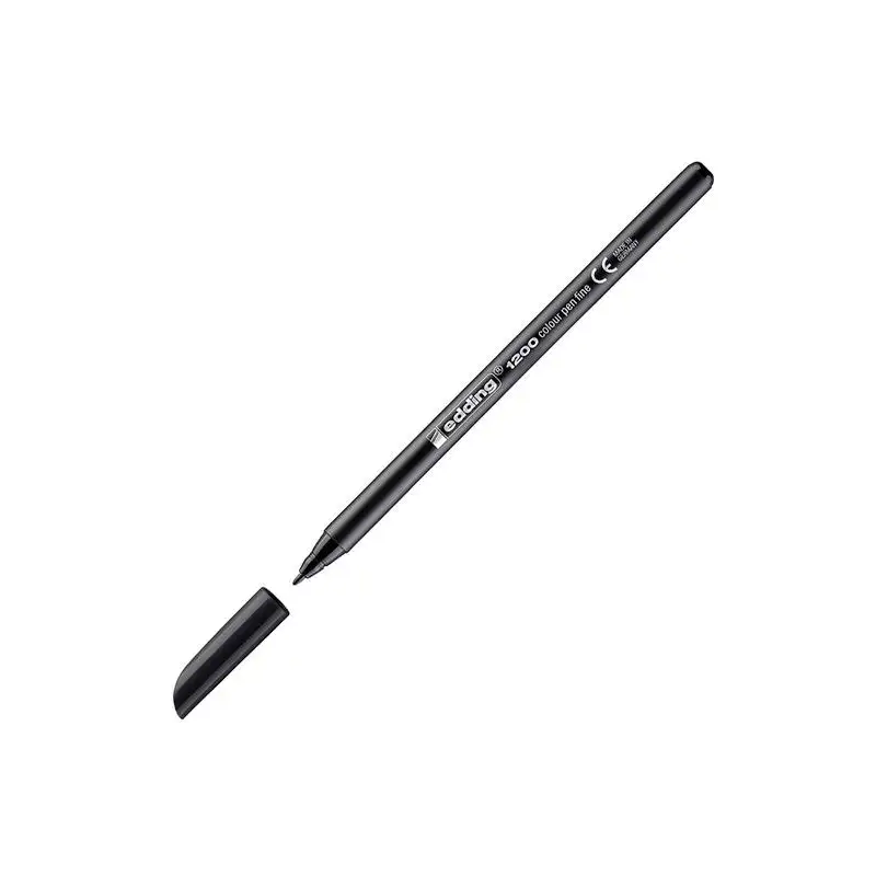 (1200-01) EDDING ROTULADOR 1200 PUNTA FINA NEGRO