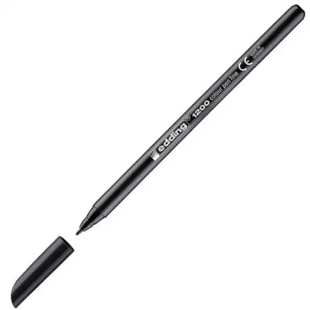 (1200-01) EDDING ROTULADOR 1200 PUNTA FINA NEGRO