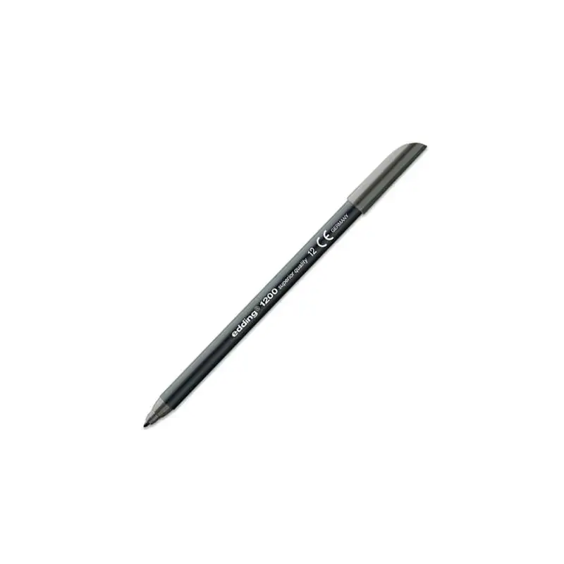 (1200-12) EDDING ROTULADOR 1200 PUNTA FINA GRIS