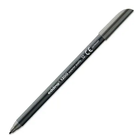 (1200-12) EDDING ROTULADOR 1200 PUNTA FINA GRIS