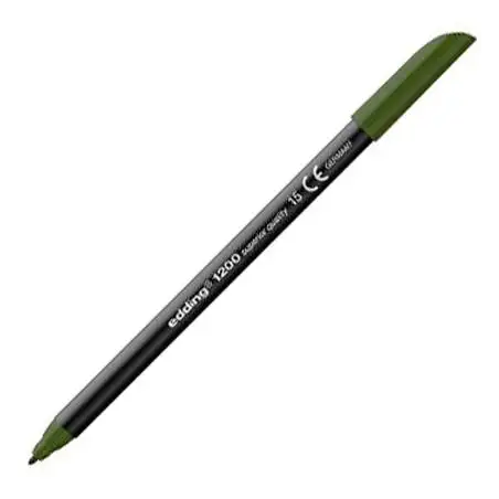 (1200-15) EDDING ROTULADOR 1200 PUNTA FINA VERDE OLIVA