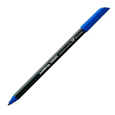 (1200-17) EDDING ROTULADOR 1200 PUNTA FINA AZUL ACERO