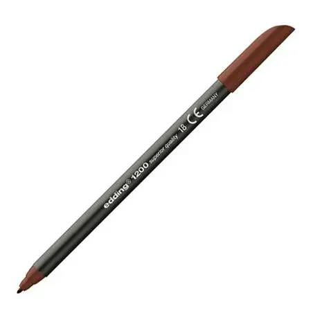 (1200-18) EDDING ROTULADOR 1200 PUNTA FINA MARRÓN OSCURO