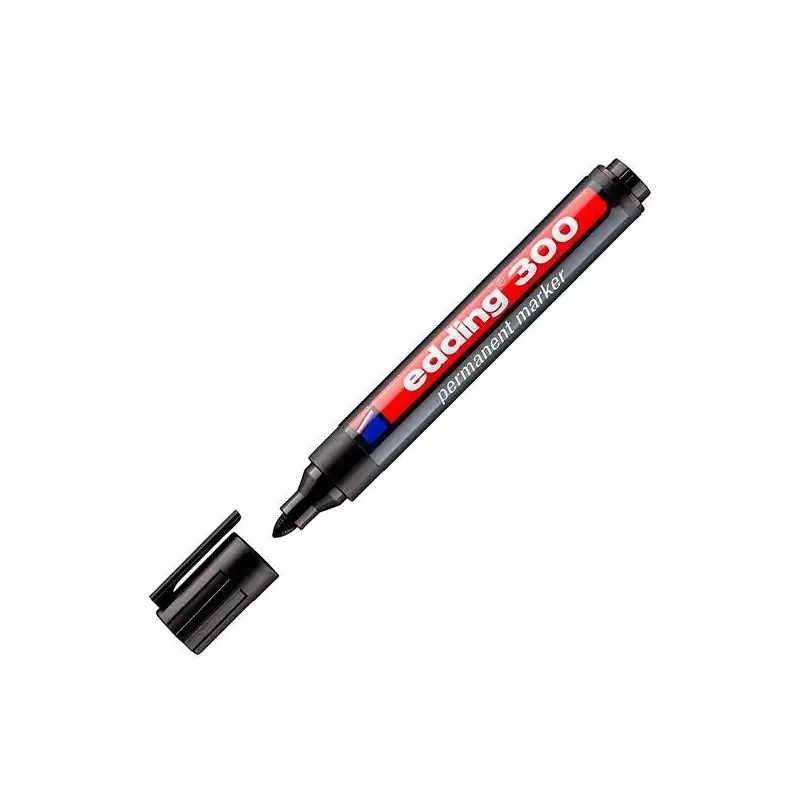 (300-01) EDDING MARCADOR PERMANENTE 300 NEGRO