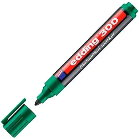 (300-04) EDDING MARCADOR PERMANENTE 300 VERDE
