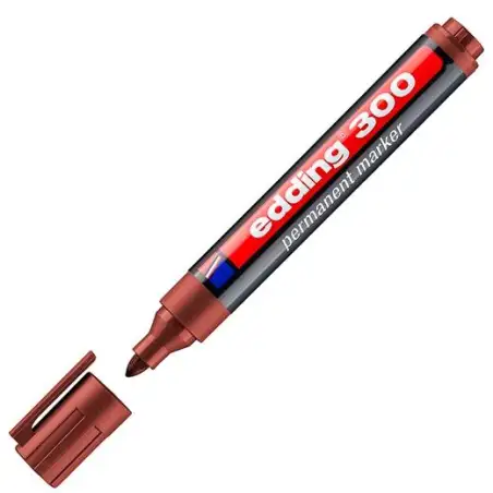 (300-07) EDDING MARCADOR PERMANENTE 300 MARRÓN