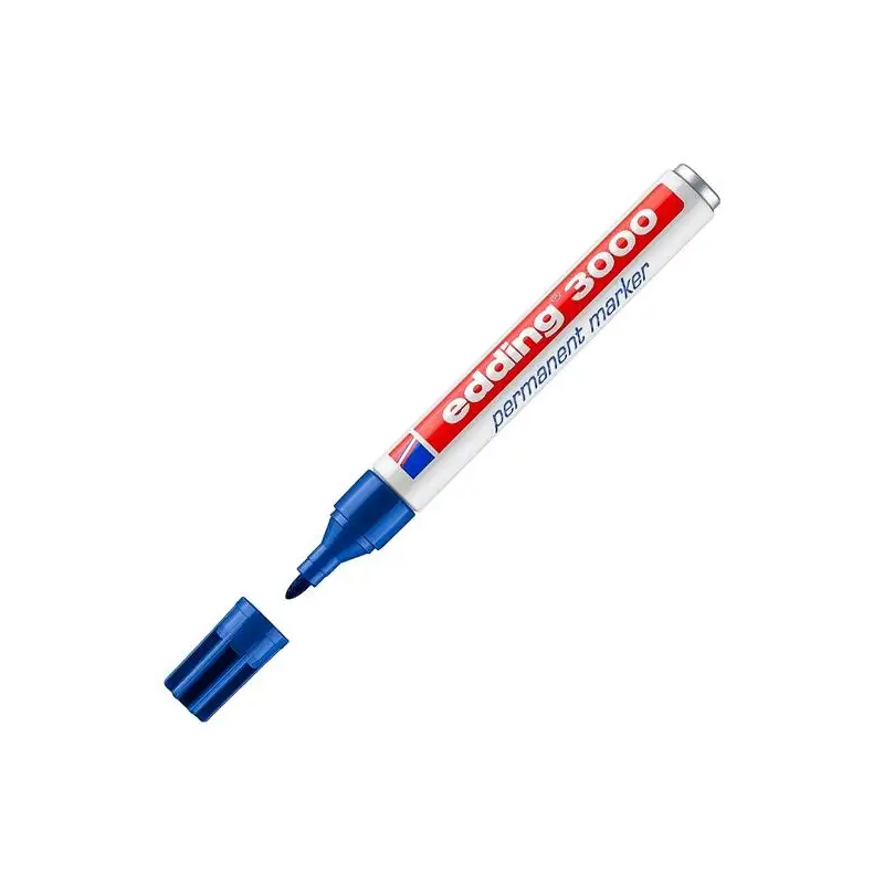 (3000-03) EDDING MARCADOR PERMANENTE 3000 AZUL