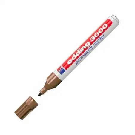 (3000-07) EDDING MARCADOR PERMANENTE 3000 MARRÓN