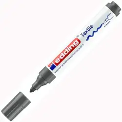 (4500-12) EDDING MARCADOR TEXTIL 4500 PERMANENTE PUNTA REDONDA GRIS FLUORESCENTE
