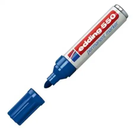 (550-03) EDDING MARCADOR PERMANENTE 550 AZUL