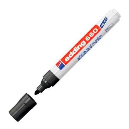 (660-01) EDDING MARCADOR PIZARRA BLANCA 660 RELLENABLE NEGRO