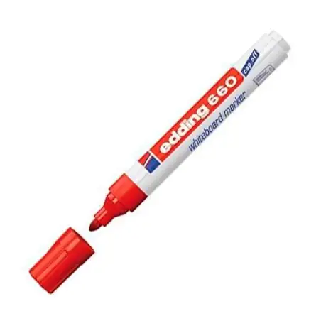 (660-02) EDDING MARCADOR PIZARRA BLANCA 660 RELLENABLE ROJO