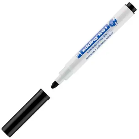 (661-01) EDDING MARCADOR PIZARRA BLANCA 661 NEGRO