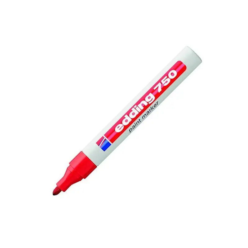 (750-02) EDDING MARCADOR PERMANENTE 750 TINTA OPACA ROJO