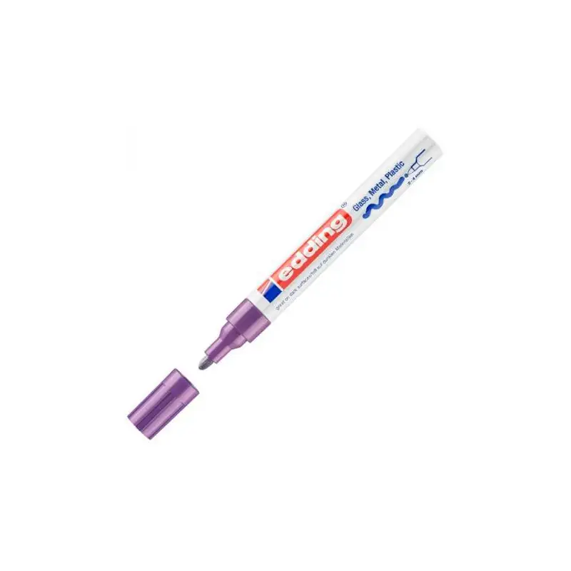 (750-08) EDDING MARCADOR PERMANENTE 750 TINTA OPACA BRILLANTE VIOLETA