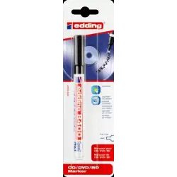 (e-8400-1-1-4001) EDDING MARCADOR PERMANENTE CD/DVD/BDS NEGRO BLÍSTER 1 UD