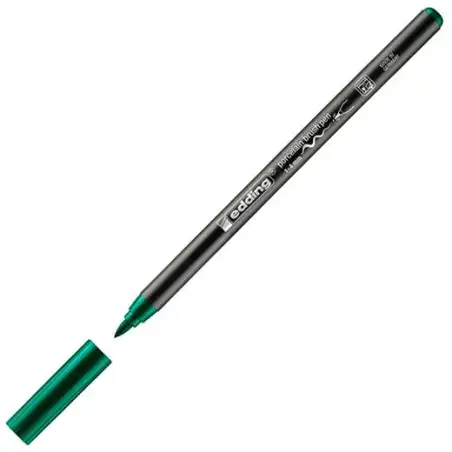 (4200-04) EDDING ROTULADOR 4200 PARA PORCELANA PUNTA PINCEL VERDE