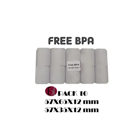 (RT-EV03-57X55) EKRIT ROLLO TÉRMICO SIN BPA 57X55X12MM 57GRS -10U-