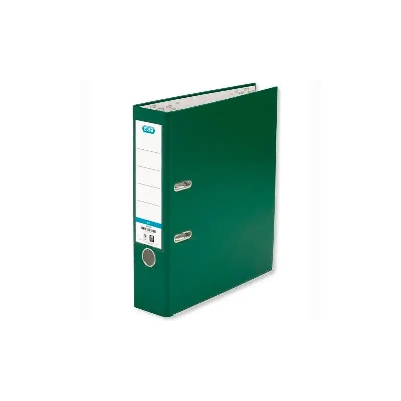 (100202157) ELBA ARCHIVADOR PALANCA A4 CARTÓN FORRADO PP LOMO ANCHO RADO VERDE