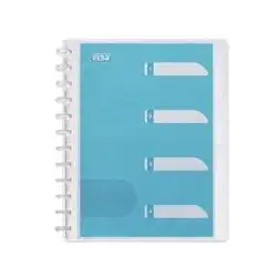 (100205613) ELBA CARPETA DE FUNDAS INTERCAMBIABLES VARIOZIP 30 FUNDAS HAWAI  4 SEPARADORES + INDICE TRANSPARENTE A4