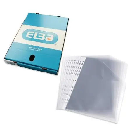 (400005371) ELBA FUNDA MULTITALADRO 11 PP CRISTAL A4 70 MICRAS  STANDARD CAJA 100 UD