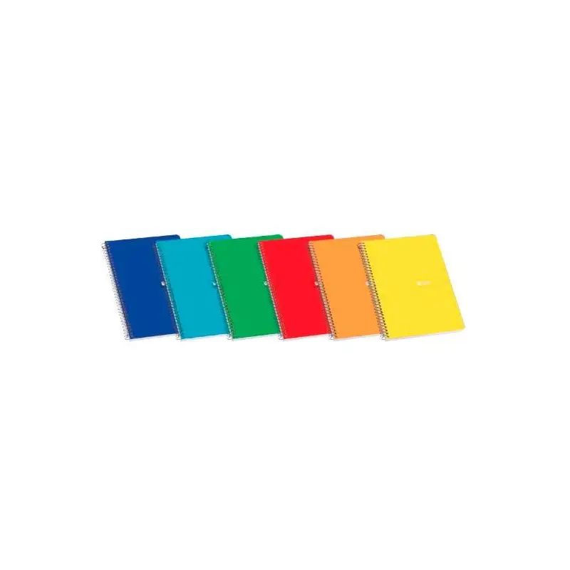 (100430071) ENRI CUADERNO ESPIRAL 80H 1/4 60GR PAUTA 3MM C/MARGEN TAPA DURA C/SURTIDOS