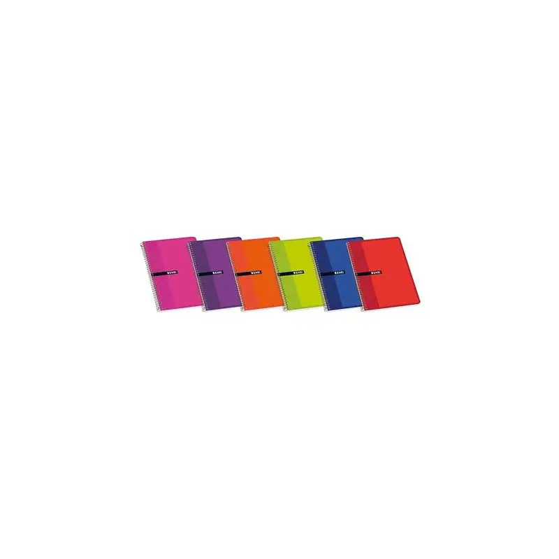 (100430102) ENRI CUADERNO ESPIRAL 80H FOLIO 60GR 4X4MM C/MARGEN TAPAS BLANDAS C/SURTIDOS