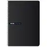 (100435750) ENRI CUADERNO ESPIRAL TAPA DURA 100H FOLIO 70GR CUADRÍCULA 4X4 NEGRO