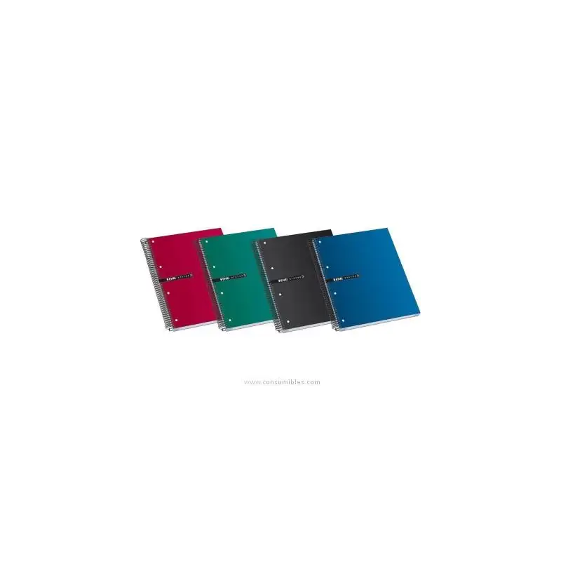 (100435751) ENRI CUADERNO ESPIRAL STATUS MICROPERFORADO 160 HOJAS 5X5 TAPAS EXTRADURAS A5+ COLORES