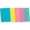 (400150288) ENRI CUADERNO ESPIRAL 1/4 80H 90GR 4X4MM C/M TAPA PP C/SURTIDOS PASTEL