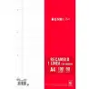 (400173749) ENRI RECAMBIO PLUS 100H A4 90GR 1 LÍNEA C/MARGEN 4 TALADROS BLANCO