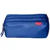 (400195238) ENRI ESTUCHE 3 CREMALLERAS POLIÉSTER AZUL