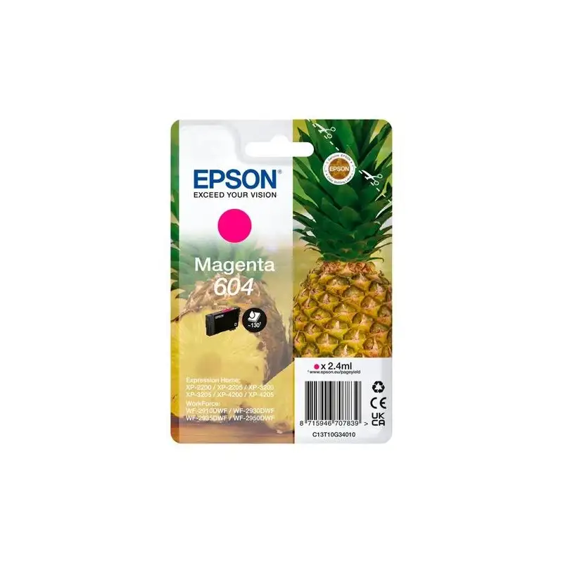 (C13T10G34010) EPSON TINTA MAGENTA 604 XP-2200