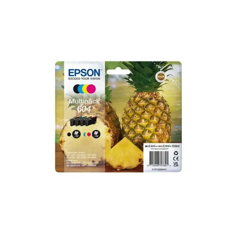 (C13T10G64010) EPSON MULTIPACK BK / C / M / Y  XP-2200