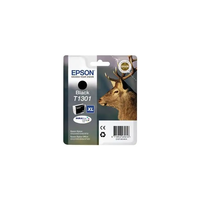 (C13T13014012) EPSON TINTA NEGRO STYLUS SX525WD/620FW/ OFFICE B42WD/ 525WD/625FWD/925FWD