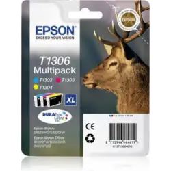 (C13T13064012) EPSON TINTA C / M / Y MULTIPACK SX525WD/620FW/ OFFICE B42WD/525WD/625FWD/925FWD